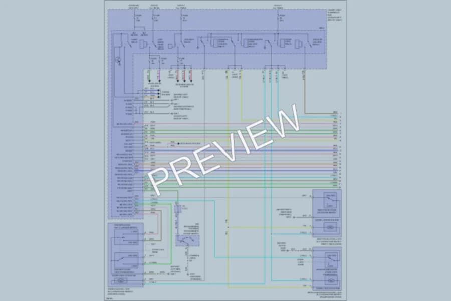 2010 Acura RDX Power Door Locks wiring diagram preview