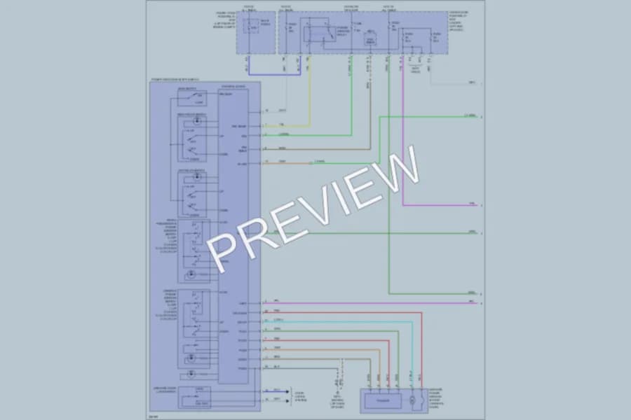 2010 Acura RDX Power Windows wiring diagram preview