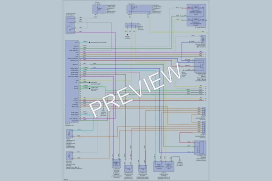 2010 Acura RL Air Conditioning wiring diagram preview