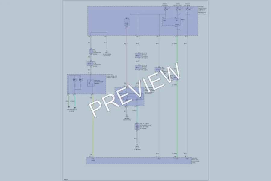 2010 Acura RL Trunk Tailgate Fuel Door wiring diagram preview