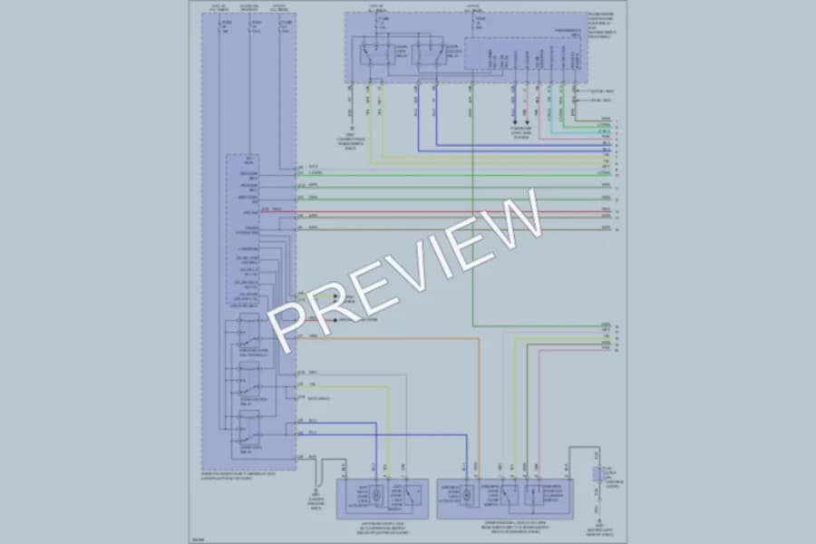 2010 Acura TL Power Door Locks wiring diagram preview