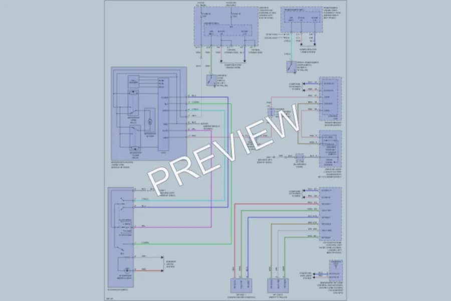2010 Acura TL Power Top Sunroof wiring diagram preview