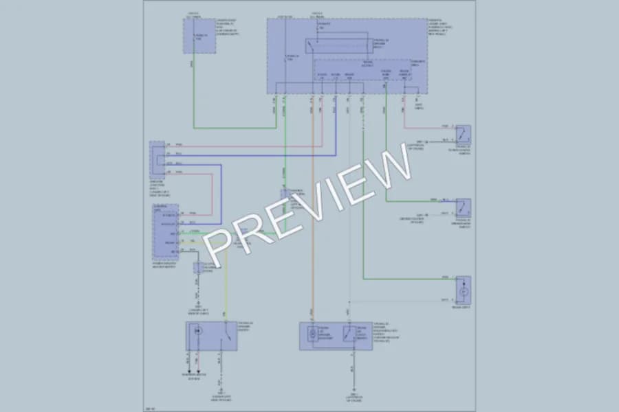 2010 Acura TSX Trunk Tailgate Fuel Door wiring diagram preview