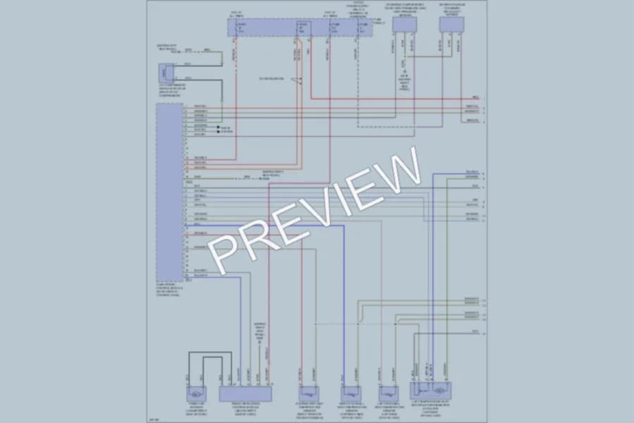 2010 Audi A3 Air Conditioning wiring diagram preview