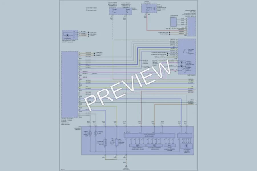 2010 Audi A3 Headlights wiring diagram preview