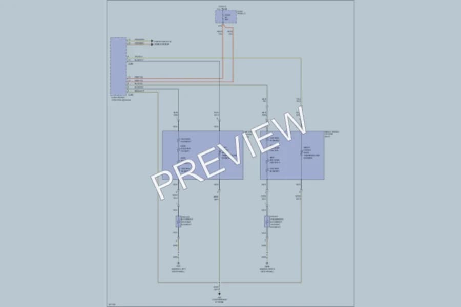 2010 Audi A3 Power Seats wiring diagram preview