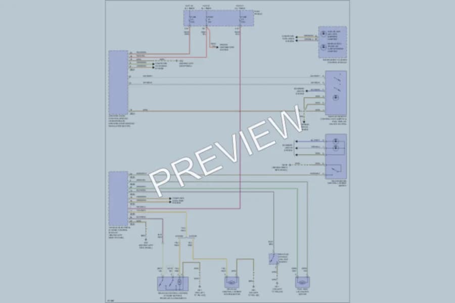 2010 Audi A3 Trunk Tailgate Fuel Door wiring diagram preview