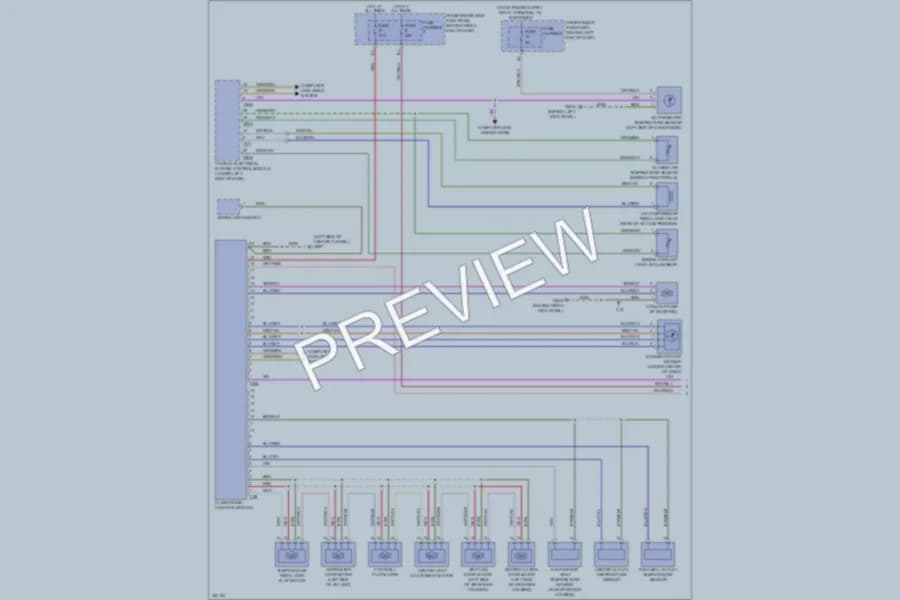 2010 Audi A4 Air Conditioning wiring diagram preview