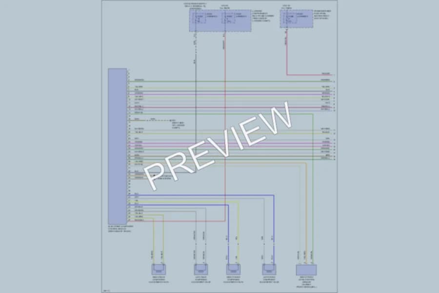 2010 Audi A4 Electronic Suspension wiring diagram preview