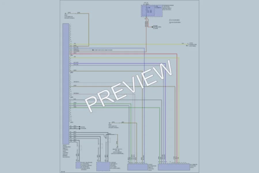 2010 Audi A4 Instrument Cluster wiring diagram preview