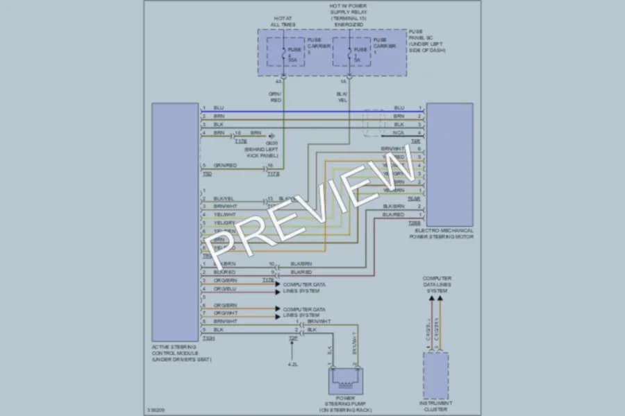 2010 Audi A5 Electronic Power Steering wiring diagram preview
