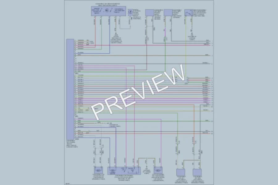 2010 Audi A5 Power Top Sunroof wiring diagram preview