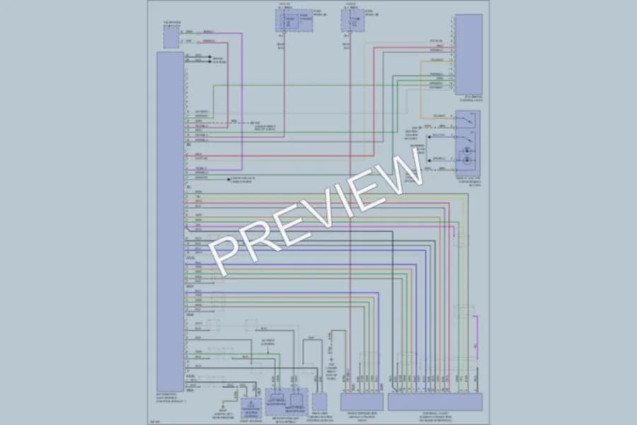 2010 Audi A6 Instrument Cluster wiring diagram preview
