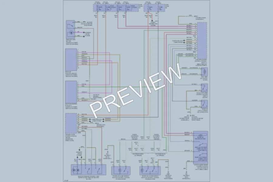2010 Audi A6 Trunk Tailgate Fuel Door wiring diagram preview