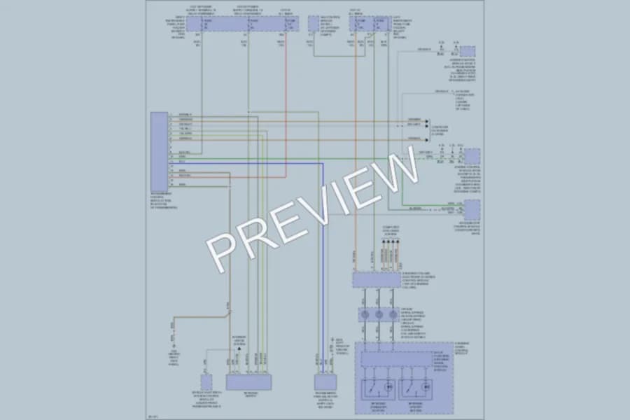 2010 Audi A8L Transmission wiring diagram preview