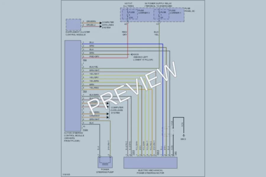 2010 Audi Q5 Electronic Power Steering wiring diagram preview