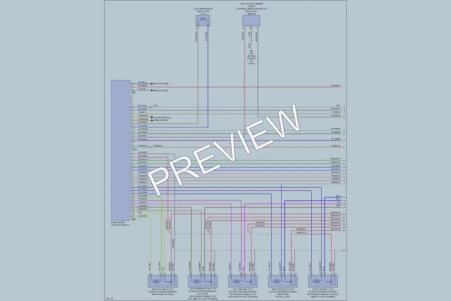2010 Audi Q7 Air Conditioning wiring diagram preview