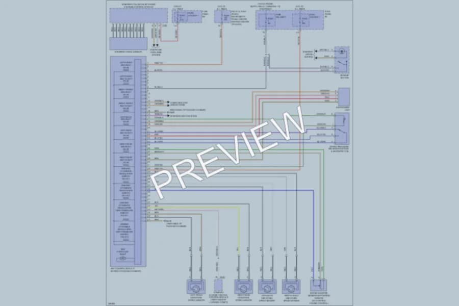 2010 Audi Q7 Anti Lock Brakes wiring diagram preview