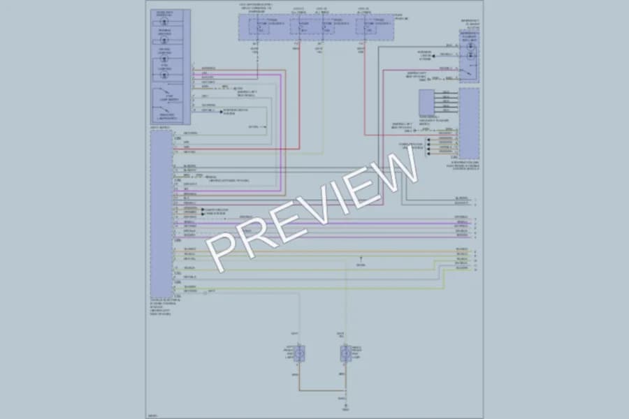 2010 Audi Q7 Headlights wiring diagram preview