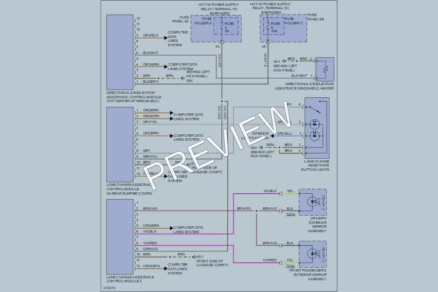 2010 Audi Q7 Navigation wiring diagram preview