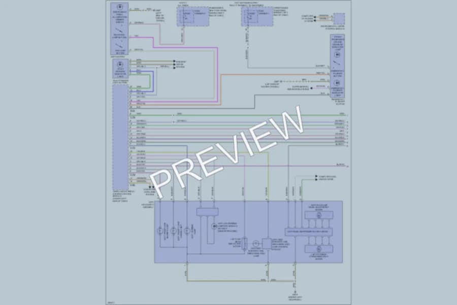 2010 Audi S4 Headlights wiring diagram preview
