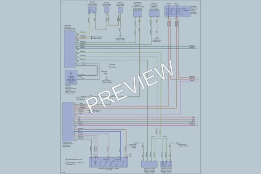 2010 Audi S4 Power Door Locks wiring diagram preview