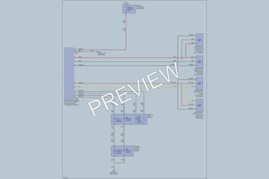 2010 Audi S4 Power Seats wiring diagram preview