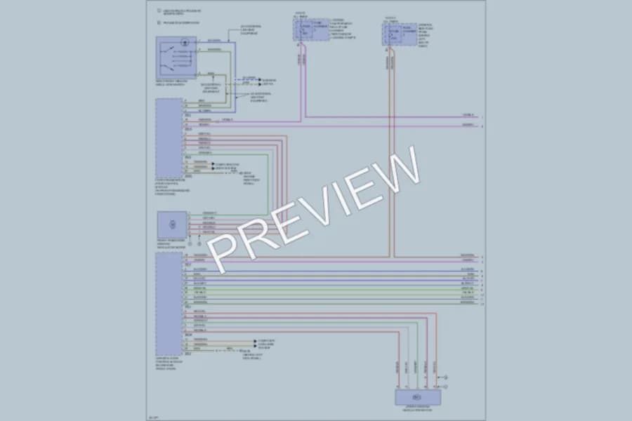 2010 Audi S4 Power Windows wiring diagram preview