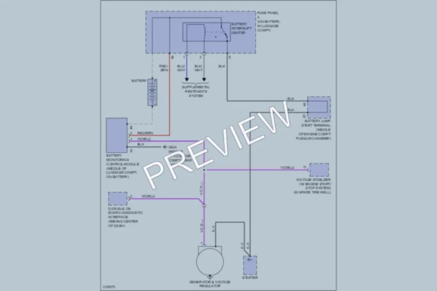 2010 Audi S4 Starting Charging wiring diagram preview
