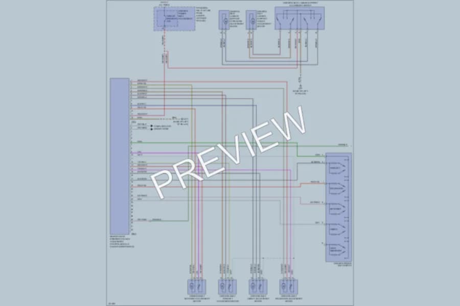 2010 Audi S6 Memory Systems wiring diagram preview