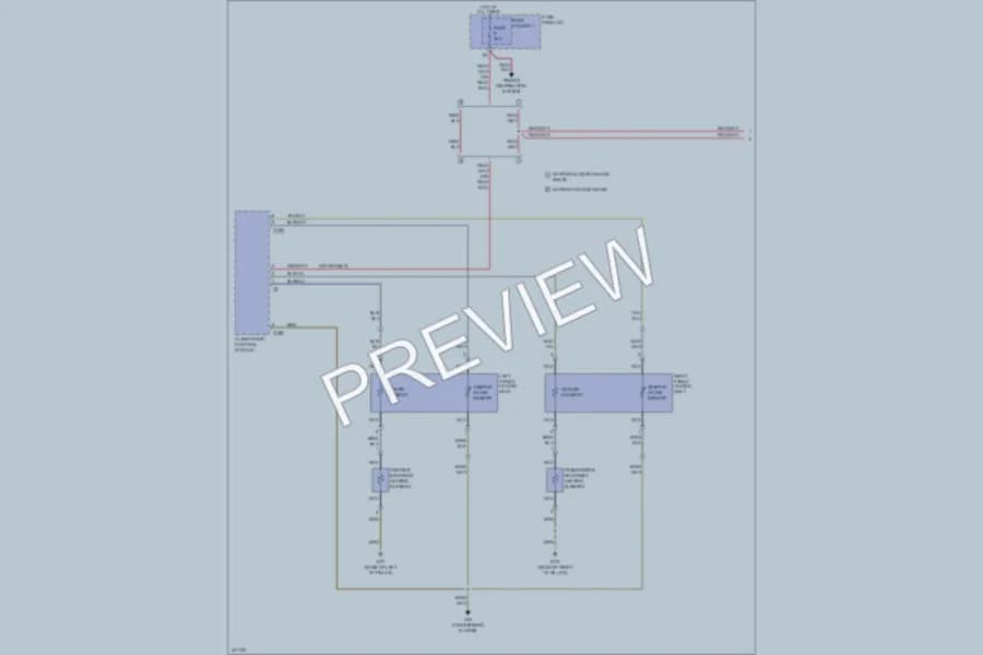 2010 Audi S6 Power Seats wiring diagram preview