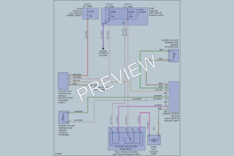 2010 Audi TT Cooling Fan wiring diagram preview