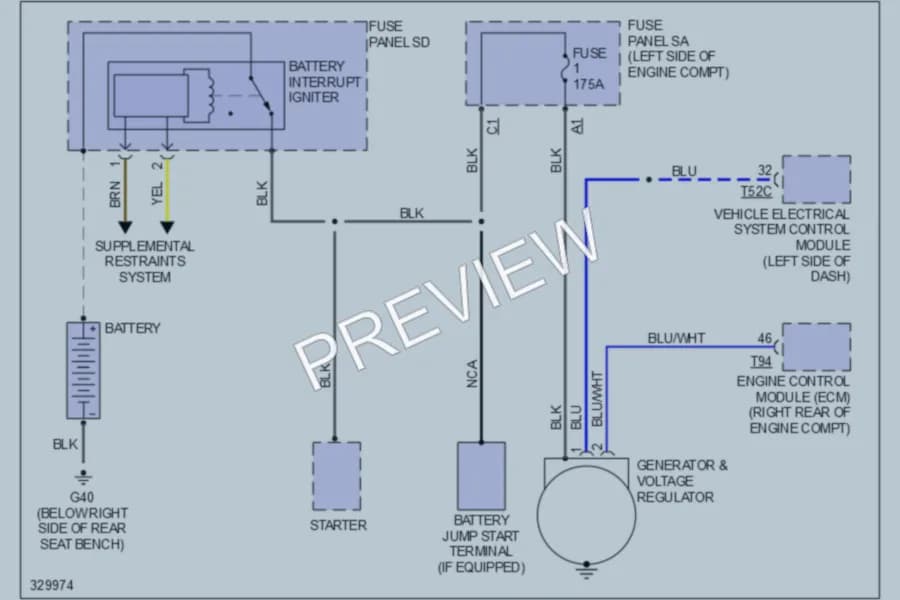 2010 Audi TTS Starting Charging wiring diagram preview