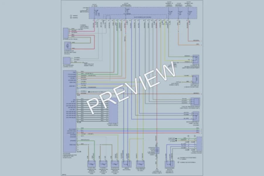 2010 BMW 135i Air Conditioning wiring diagram preview