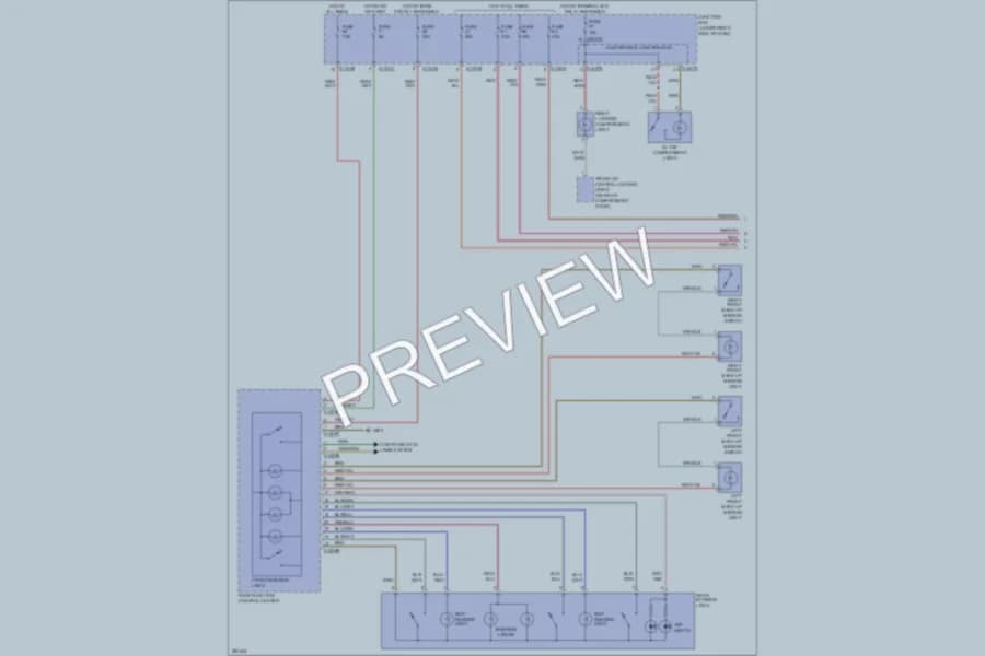 2010 BMW 135i Interior Lights wiring diagram preview