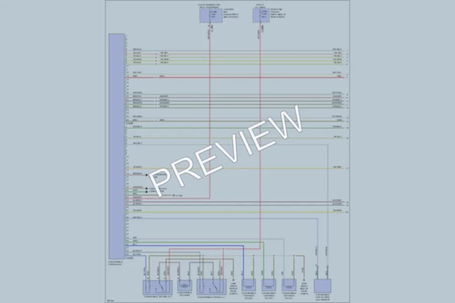 2010 BMW 135i Power Top Sunroof wiring diagram preview