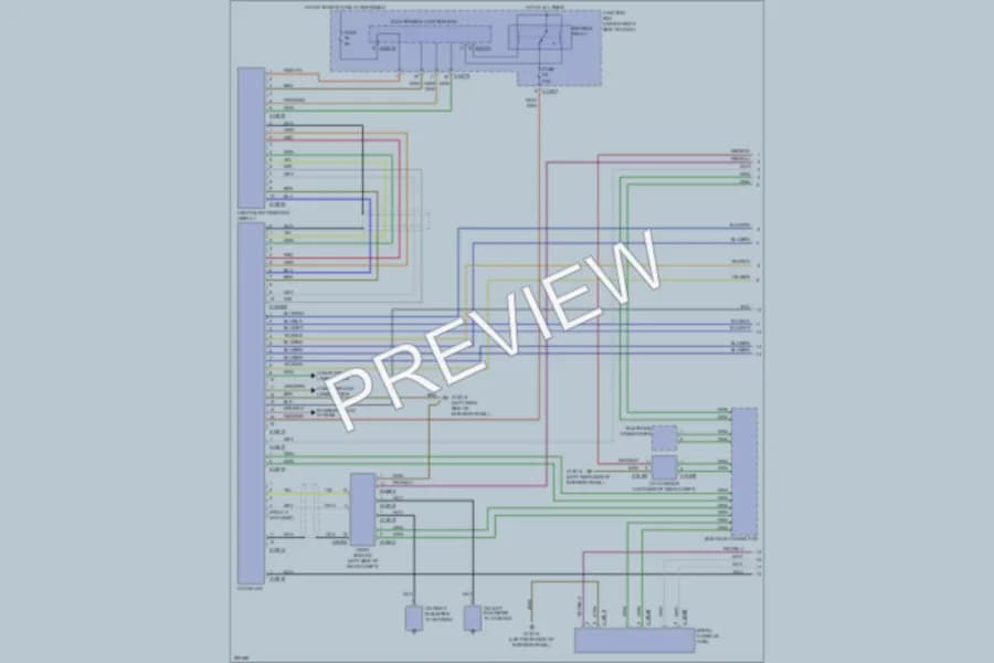 2010 BMW 135i Radio wiring diagram preview