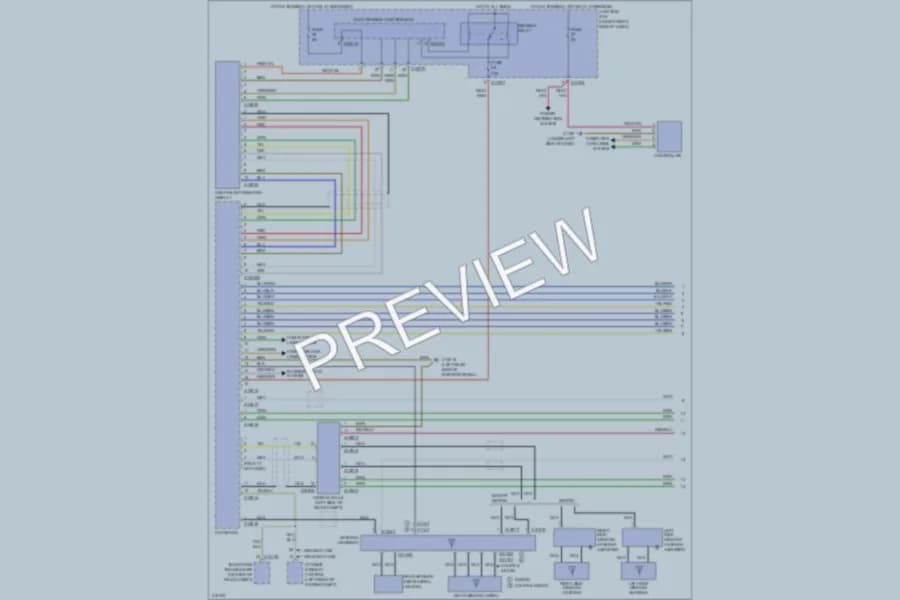 2010 BMW 335d Radio wiring diagram preview