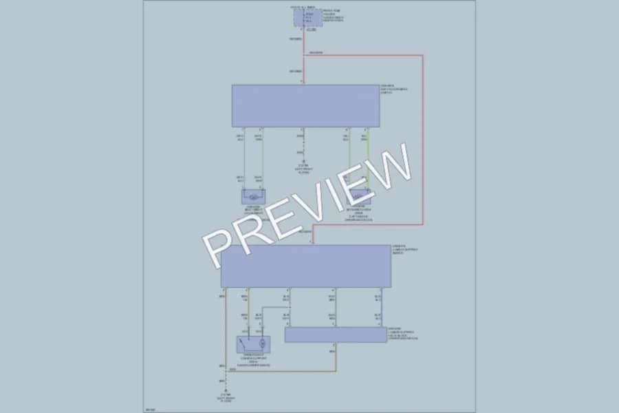 2010 BMW 528i Power Seats wiring diagram preview