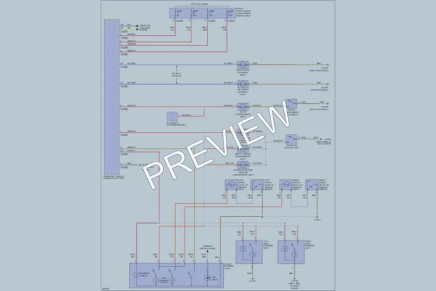 2010 BMW 535i Interior Lights wiring diagram preview