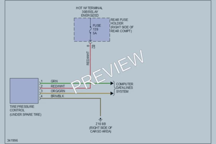 2010 BMW 535iGranTurismo Warning Systems wiring diagram preview