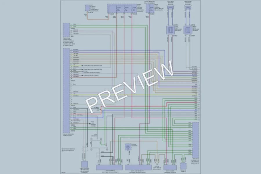 2010 BMW 550i Radio wiring diagram preview