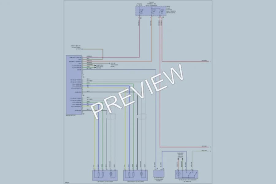 2010 BMW 550iGranTurismo Trunk Tailgate Fuel Door wiring diagram preview