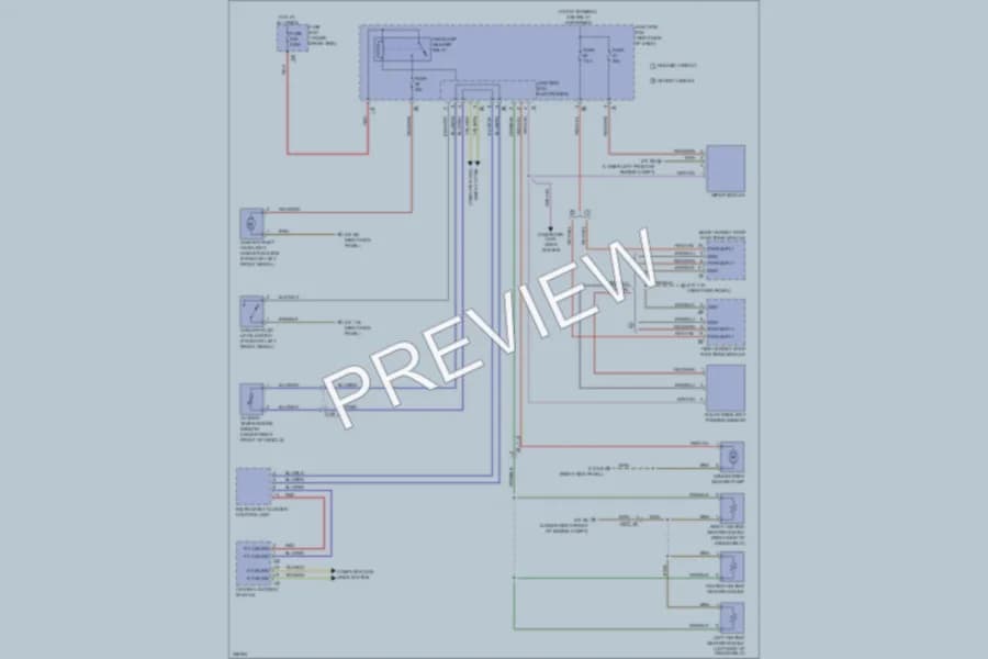 2010 BMW 550iGranTurismo Wiper Washer wiring diagram preview