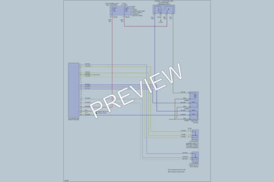 2010 BMW 650i Electronic Suspension wiring diagram preview