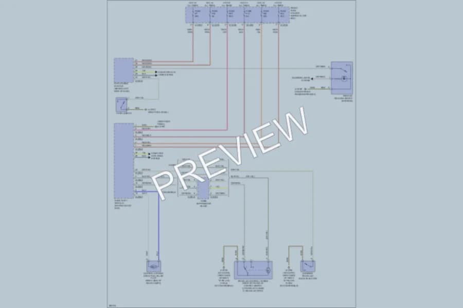 2010 BMW 650i Trunk Tailgate Fuel Door wiring diagram preview
