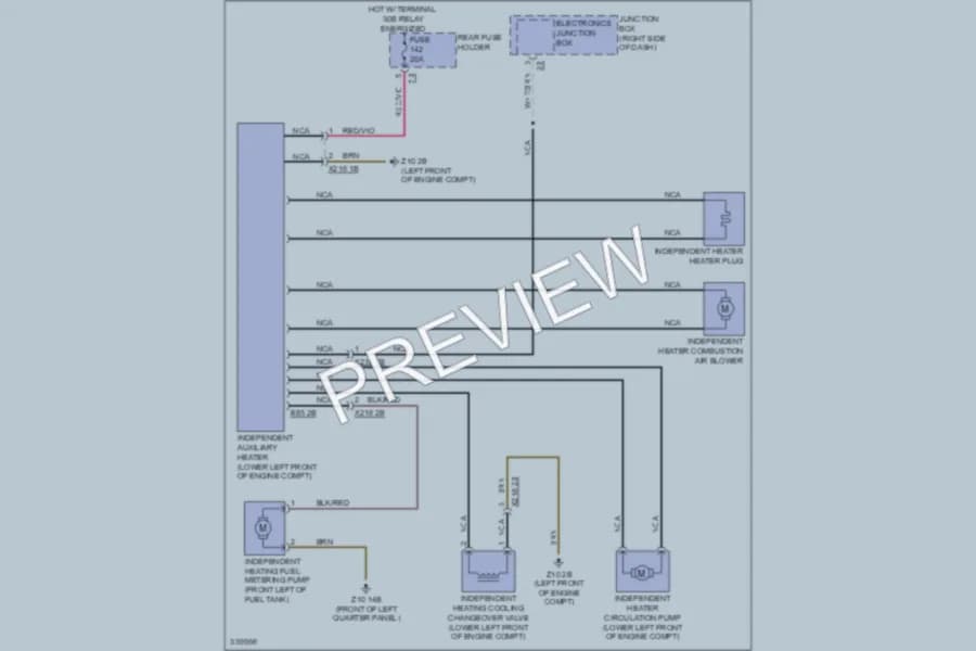 2010 BMW 750Li Air Conditioning wiring diagram preview