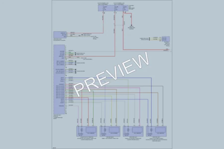 2010 BMW 750Li Memory Systems wiring diagram preview