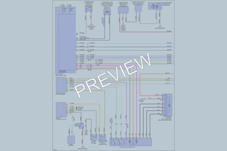 2010 BMW 750Li Power Door Locks wiring diagram preview