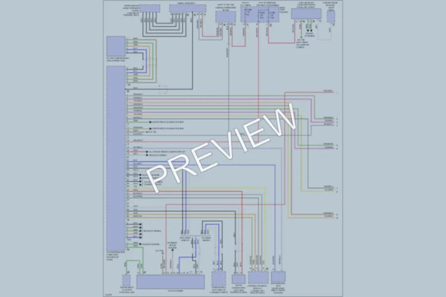 2010 BMW 750i Radio wiring diagram preview